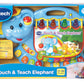 Vtech Touch And Teach Elephant Book , Blue