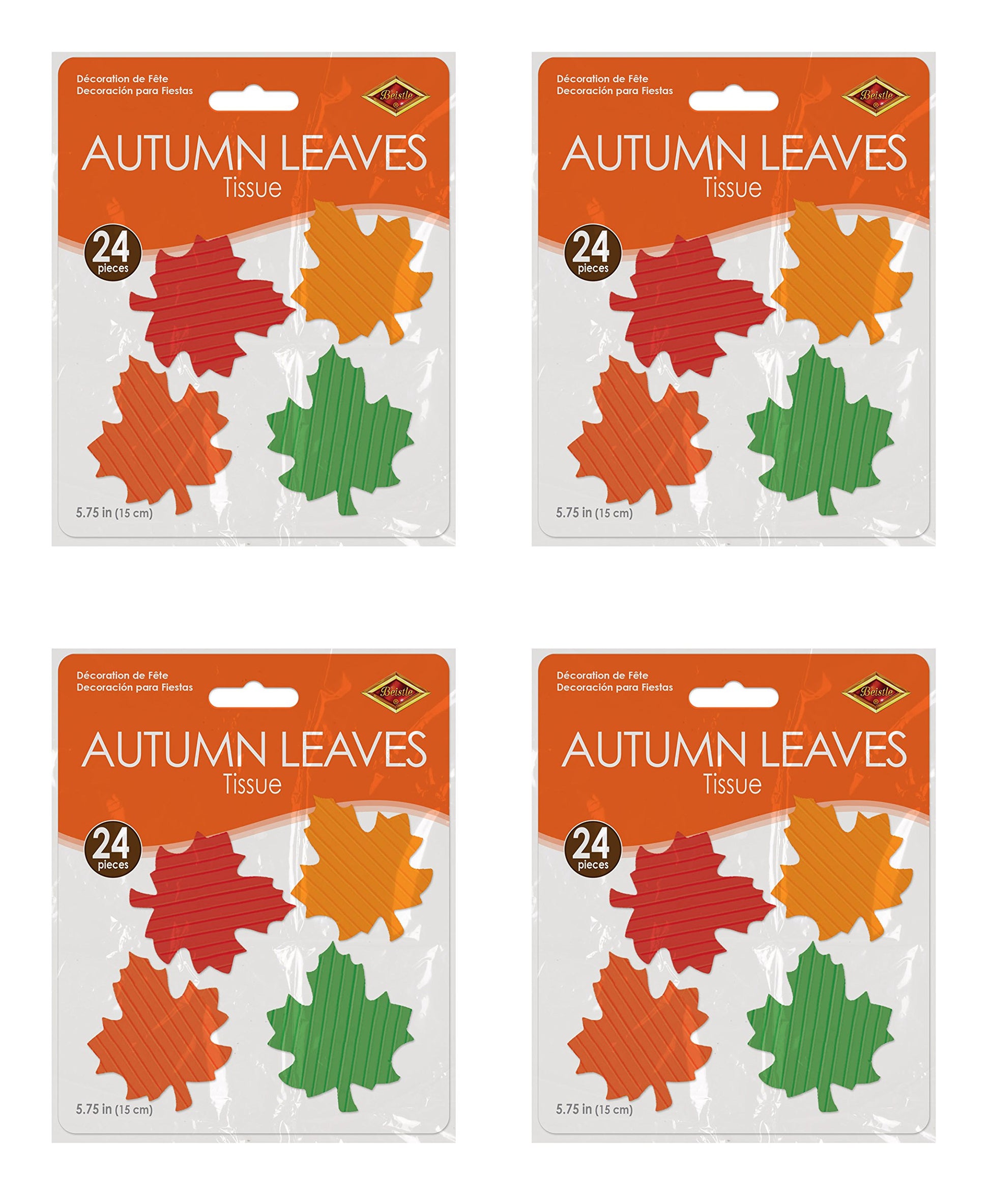 FR Tissue Autumn Leaves Pack of 4