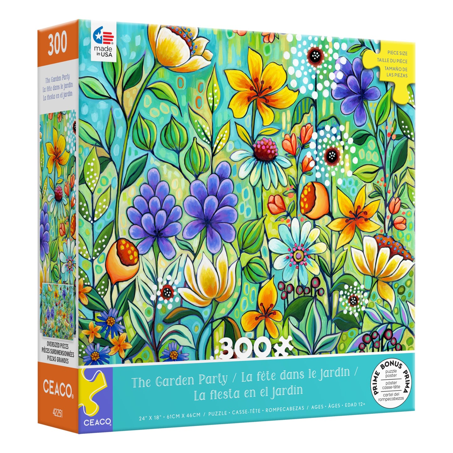 Ceaco - The Garden Party - 300 Oversized Piece Jigsaw Puzzle