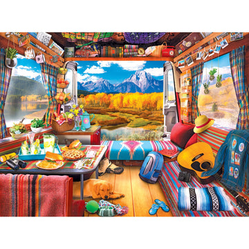 RoseArt 750 Piece Jigsaw Puzzle - My Happy Place Van Life - Multi-colored Cardboard - Model 6270ZZA