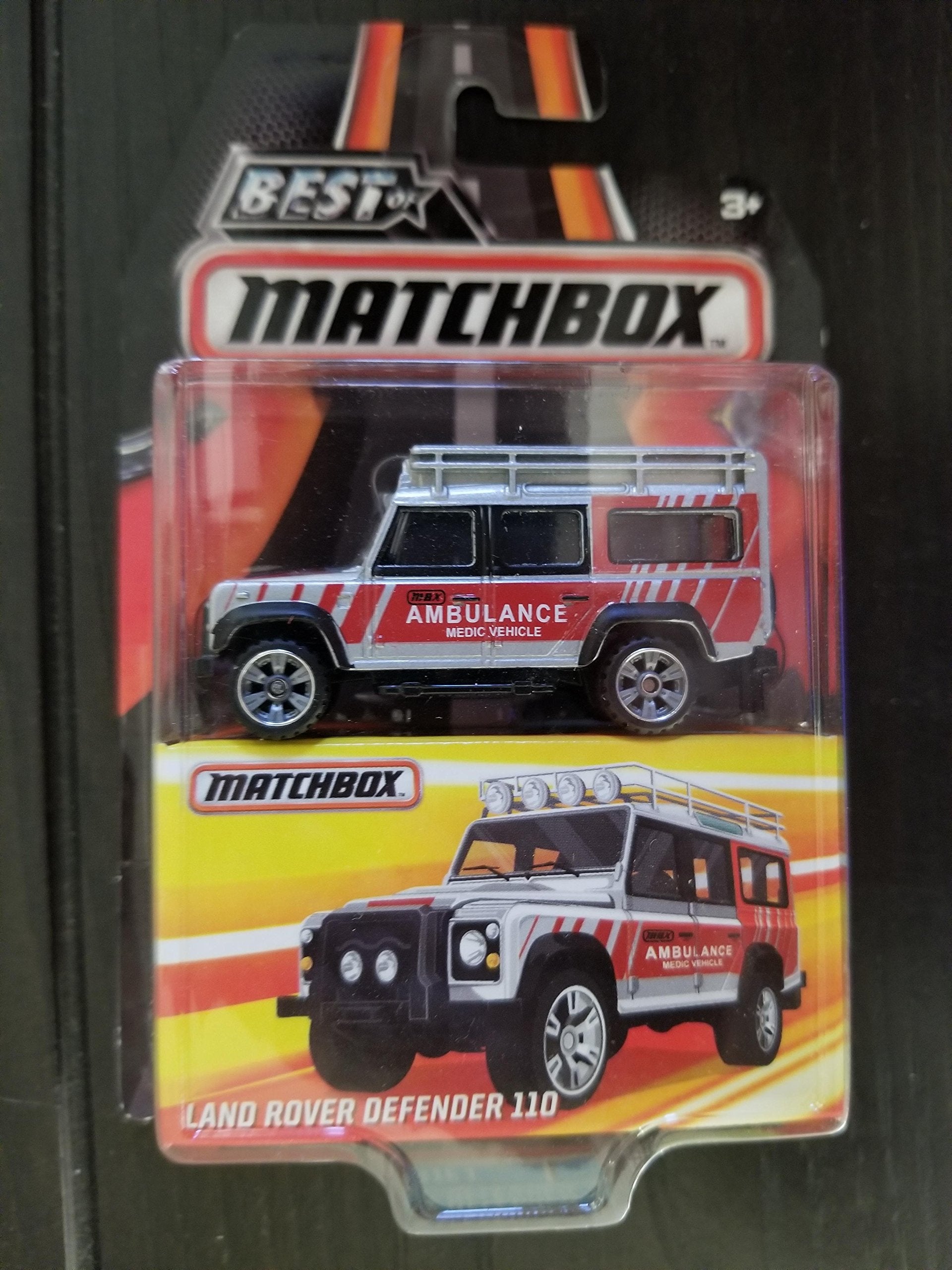 2016 Best of Matchbox Premium Collection Land Rover Defender 110 Silver/Red