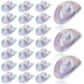 Sotiff 24 Pcs Mini Disco Cowboy Hat Western Cowboy Cowgirl Light Up Cute Doll Hat Neon Party Decor Doll Dollhouse Decor(Silver)