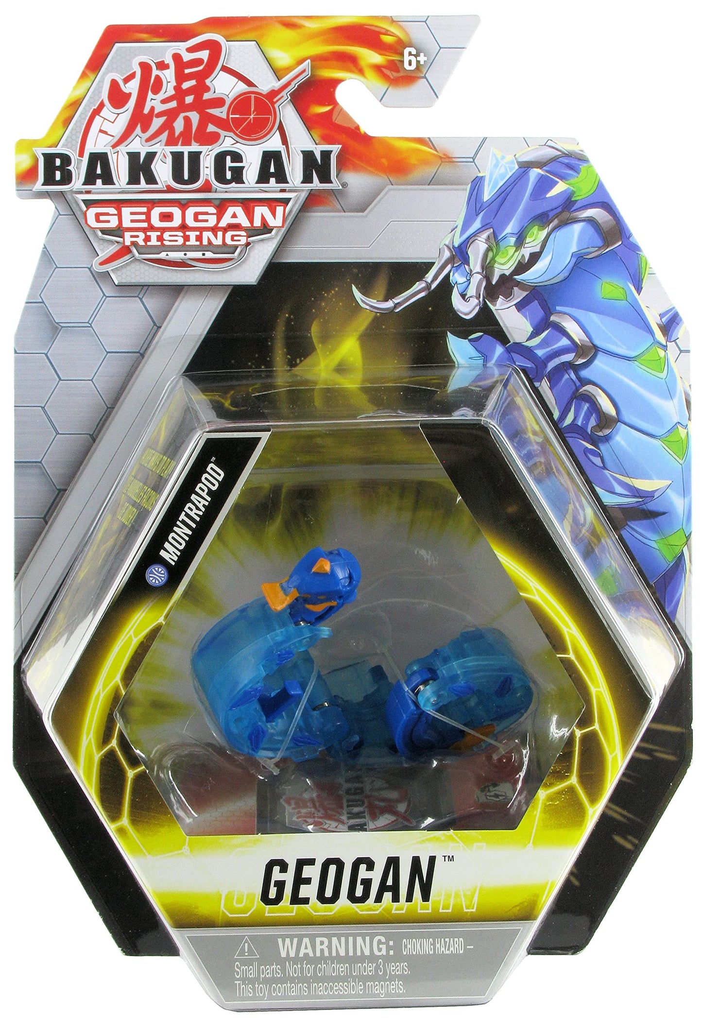Bakugan Geogan Rising 2021 Aquos Montrapod Collectible Action Figure And Trading Cards