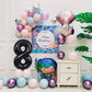 Smlpuame 40 Inch Number Balloon 0-9 Black Large Number 8 Balloons,Digital Balloons For Birthday Party Celebration Decorations Su