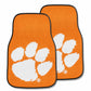 FANMATS 10234 Clemson Tigers Front 2-Piece Team Logo Carpet Car Mat Set, Front Row Automotive Floor Mats, Non-Slip Backing, Team