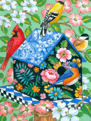 Ceaco - Lorraine Ryan - Elegant Birdhouse - 500 Piece Jigsaw Puzzle