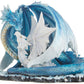 Stealstreet Ss-G-71533 Light Blue Dragon Mom With White Baby Statue Figurine, 7'