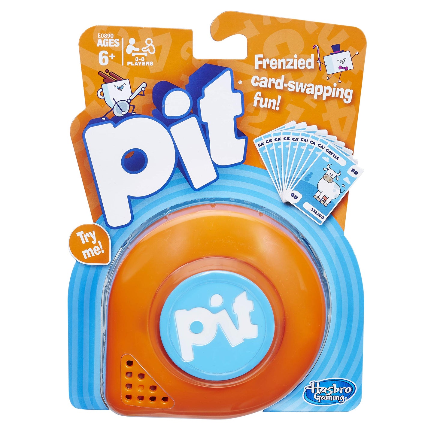 Hasbro Pit Card Game - Frenzied Family Fun For 3-8 Players Ages 6 And Up