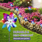 Battife 10 Pack Sparkly Rainbow Pinwheels, Reflective Wind Spinner For Yard And Garden With Stakes, Decor Windmill To Scare Bird