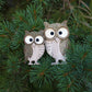 Forest Decor Wood Owl Decor, Owl Figurines, Wildlife Bird Owl Statue, Rustic Animal Sculpture, Perfect Owl Lover Gift, Small Dec