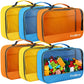 Codree 6 Packs Large Oxford Cloth Toy Storage Bags, 13 X 8.5 X 3.9 Inch Visible Toy Organizing Bags With Zipper, Waterproof Trav
