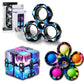 Dr.Kbder Fidget Toys Adults Set, Easter Basket Stuffers For Kids Teen Autism Sensory Toys Pack With Figette Cube Figits Ring Classroom Adhd Stress Relief Toys, Cool Gadget Desk Spinner Toy