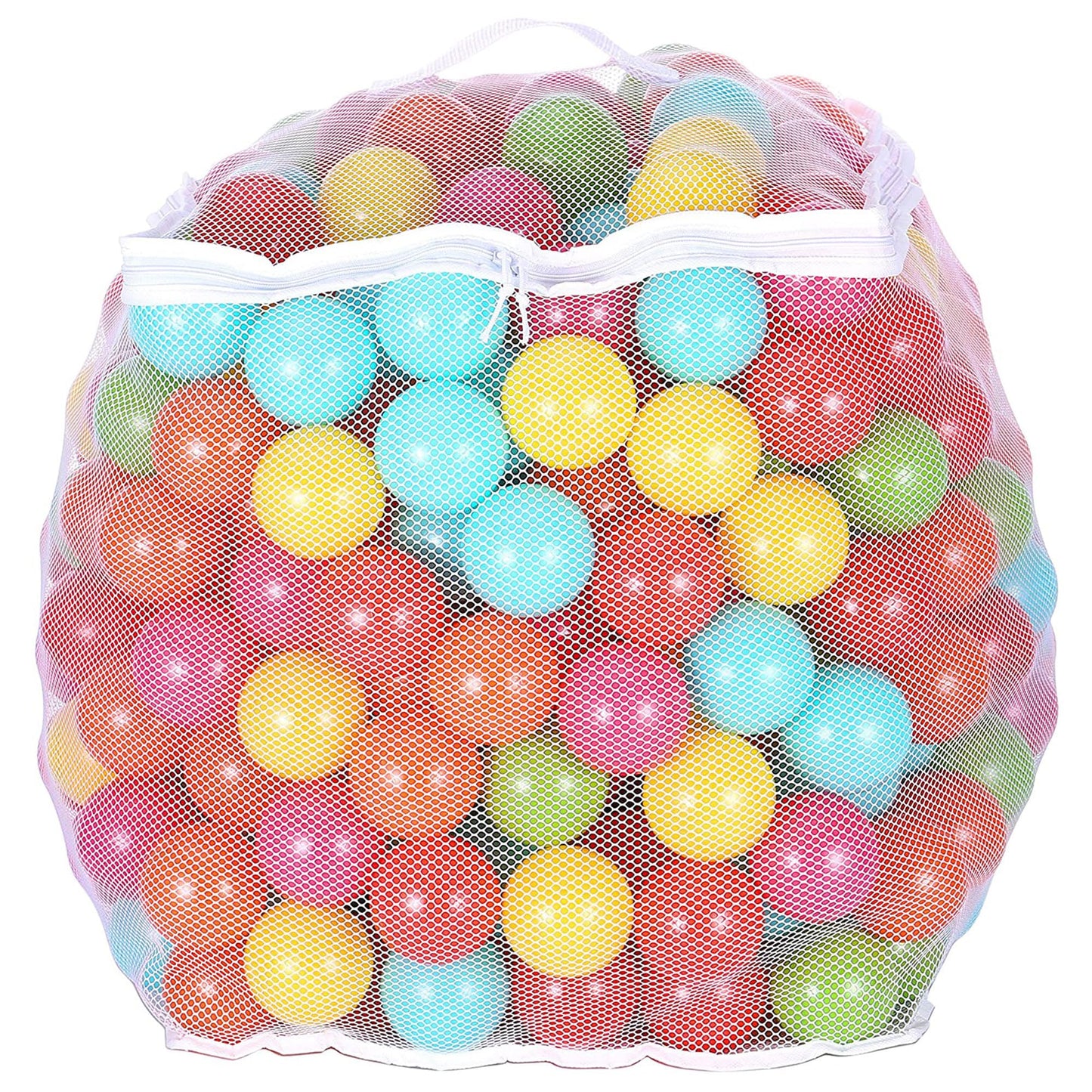 Balancefrom Fitness 2.3 Inch 400 Crush Proof Play Pit Balls With Mesh Storage Bag For Playpens, Bounce Houses, And Kiddie Pools, Multicolor (3 Pack)