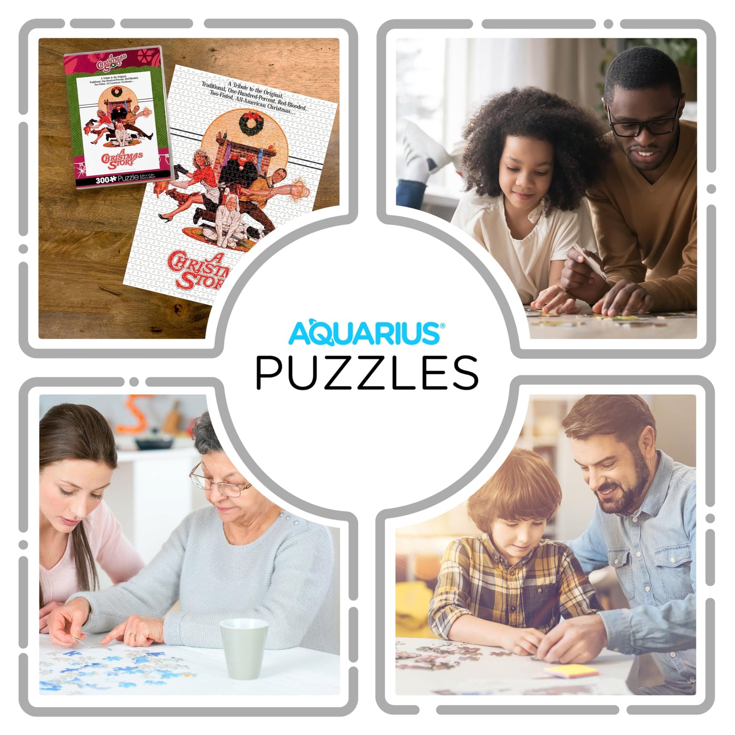 Aquarius A Christmas Story Vuzzle (300 Piece Jigsaw Puzzle) - Glare Free - Precision Fit - Officially Licensed A Christmas Story Merchandise & Collectibles - 8.5 X 11.5 Inches