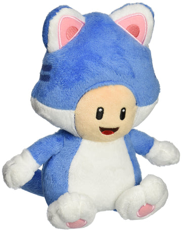Little Buddy Usa Super Mario: 7'' Neko Cat Toad Plush', Multi-Colored