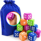 Deluxe Large 2.25 EVA Foam Dice (Pack of 12) with Bonus Mattys Toy Stop Storage Bag