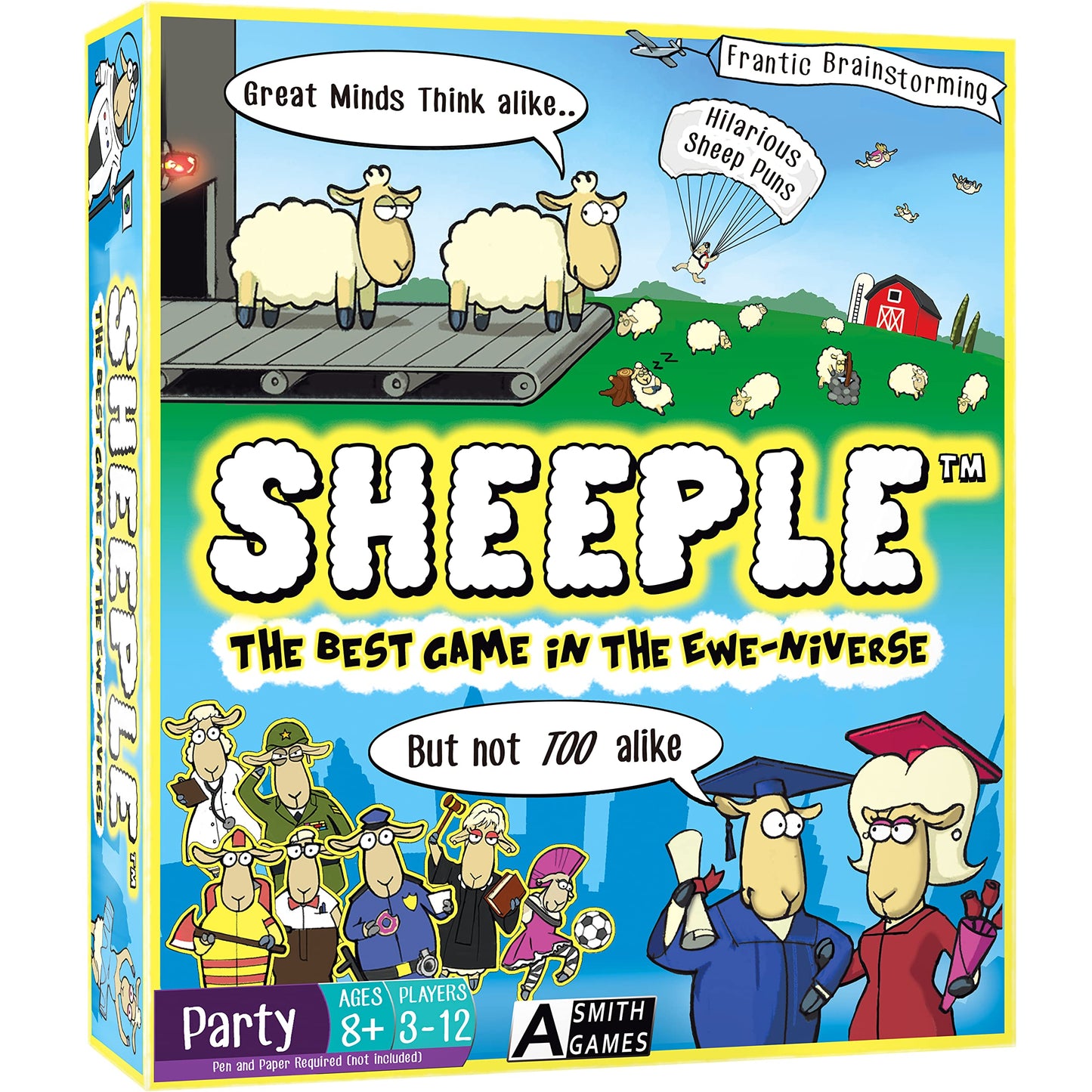 Sheeple - The Game Where Great Minds Think Alike | Fun Family Friendly Word Association Party Game, 3 To 12 Players, Ages 8+