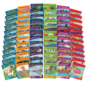 Junior Learning JRLBB126 Letters & Sounds 1 Fiction Boxed Set for Learning for grade PK Plus, Multi color