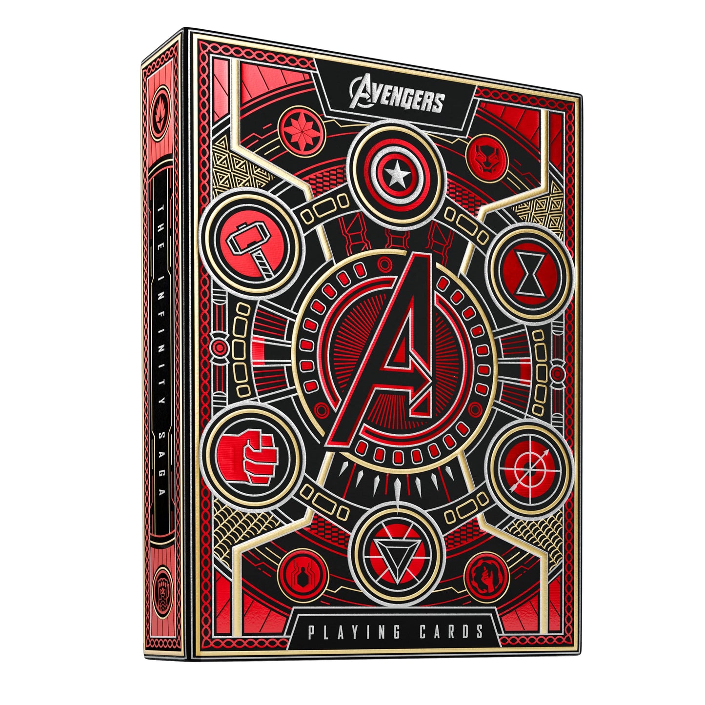 theory11 Avengers Red Edition enhanced Playing Cards - Marvel Studios' The Infinity Saga Deck