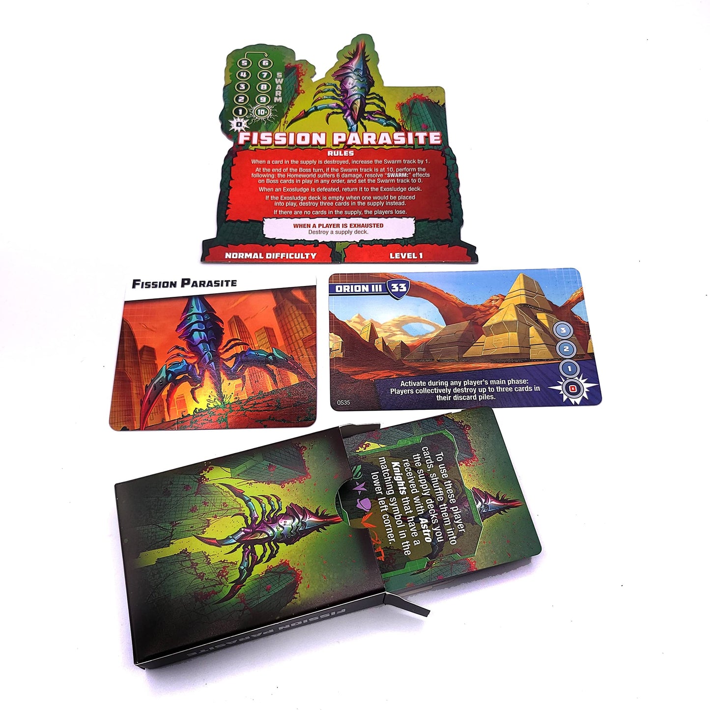 Indie Boards & Cards Astro Knights Orion Board Game | Ages 14+ | 1-4 Players | Medium Size | Multi-color | Cardboard Material