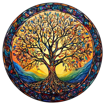 Wooden Puzzles For Adults - Challenging Tree Of Life Adult Puzzle, Unique Animal Shaped Wooden Jigsaw Puzzles For Adults, Creati