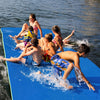 Kieperi 18 Ft 3-Layer Xpe Lily Pad Floating Mat, Double-Sided Use Floating Water Mat, Floating Mat For Lack/River/Sea/Pool(Blue&