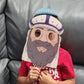 The Dreidel Company Passover Character Masks, Laminated Pesach Stick Puppets For Seder