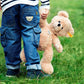 Steiff Usa Beige Fynn Teddy Bear Plush Collectible, 15.75” X 10.6” X 5.5” - Handmade Craftsmanship (111679)