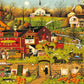 Buffalo Games - Charles Wysocki - Blackbirds Roost At Mill Creek - 500 Piece Jigsaw Puzzle For Adults -Challenging Puzzle Perfect For Game Nights - Finished Size Is 21.25 X 15.00