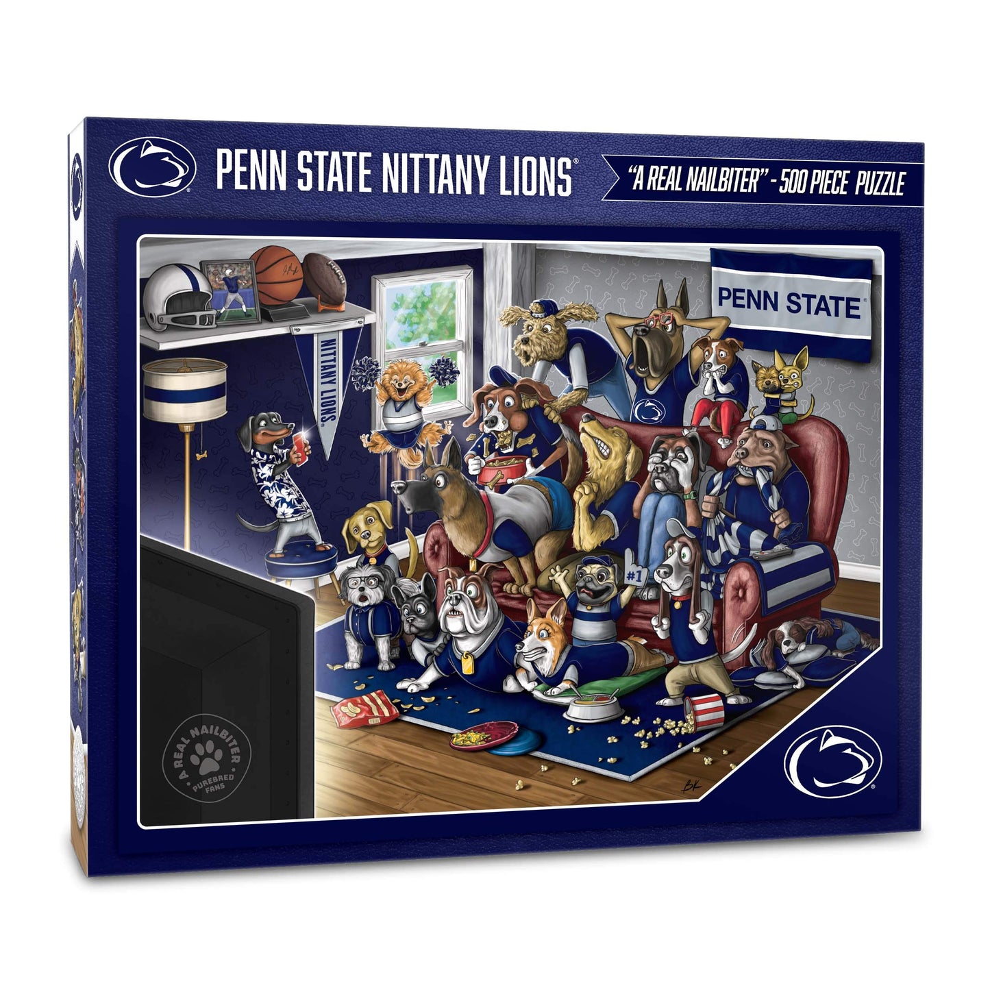 Youthefan Ncaa Penn State Nittany Lions Purebred Fans 500Pc Puzzle - A Real Nailbiter