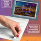 1000 Piece Puzzle for mature-themeds - Vibrant Night Cityscape with Moonlit Bridge  Gift-Ready Box  Letters on Back  8 Jigsaw Puzzle Saver Sheets & Full-Size Poster by GERJATO - Ideal Gift for Loved Ones