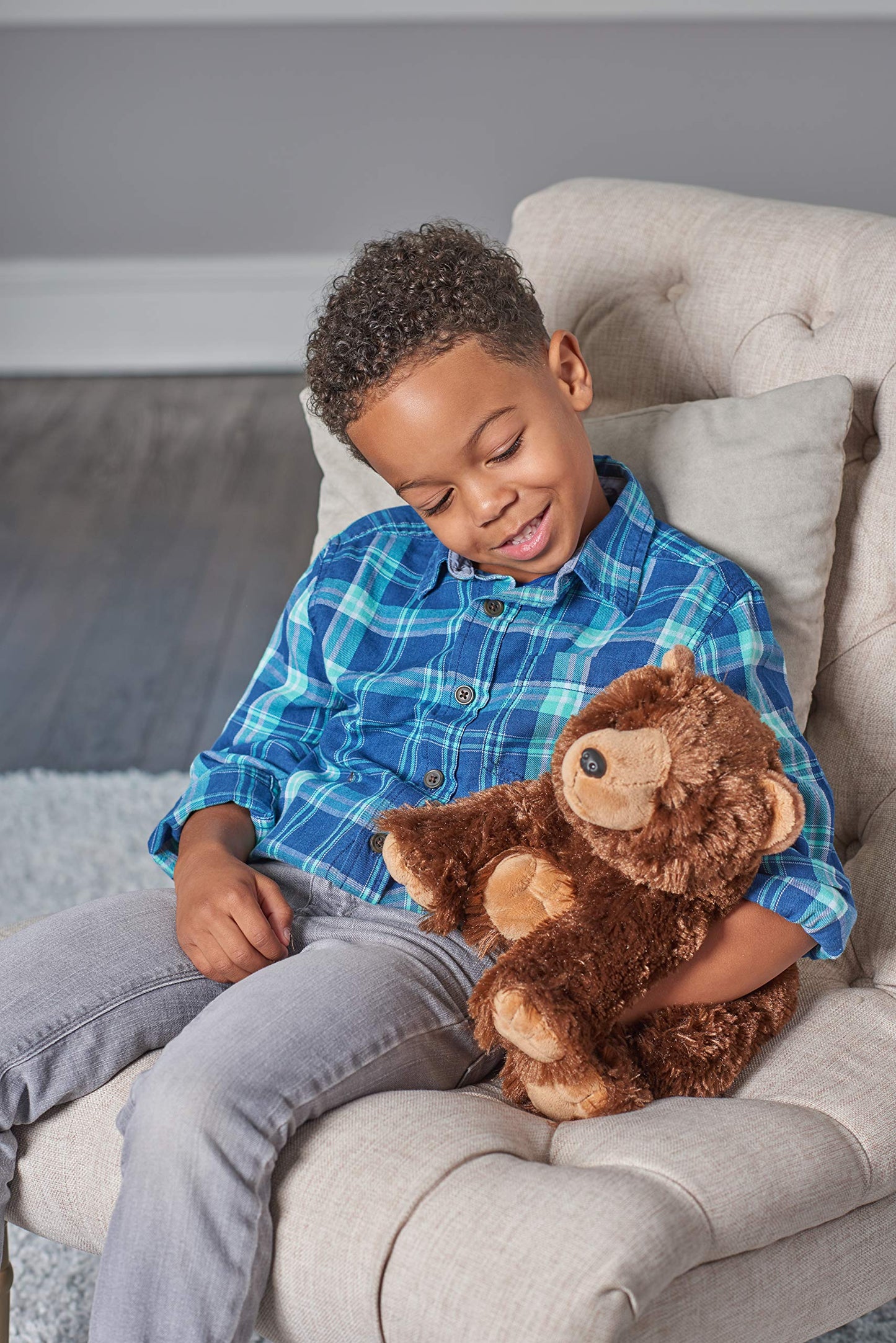 WILD REPUBLIC Brown Bear Plush Toy - Cuddlekins 12" Stuffed Animal, Soft Plush Gift for Kids, Model 10924