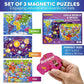Quokka Magnetic Toddler Puzzles Ages 3-5 - 3 Educational Travel Games Puzzles For Kids Ages 4-6 - Space, Usa And World Map Learning Toys For Boy And Girl 2-4 Learn United States