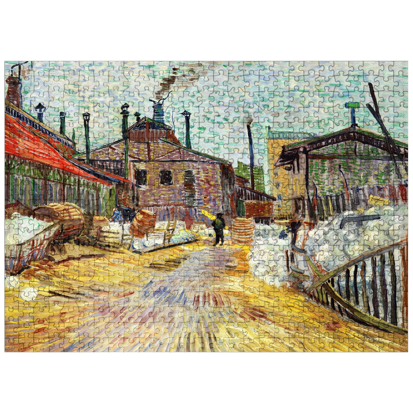 Mypuzzle The Factory 1887 By Vincent Van Gogh - Premium 500 Piece Jigsaw Puzzle For Adults