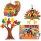 Craft Kits Thanksgiving & Autumn | Peanuts Be Thankful Picture Frame Magnet Kit, Foam Cornucopia Door Sign Kit, Turkey Making Ki