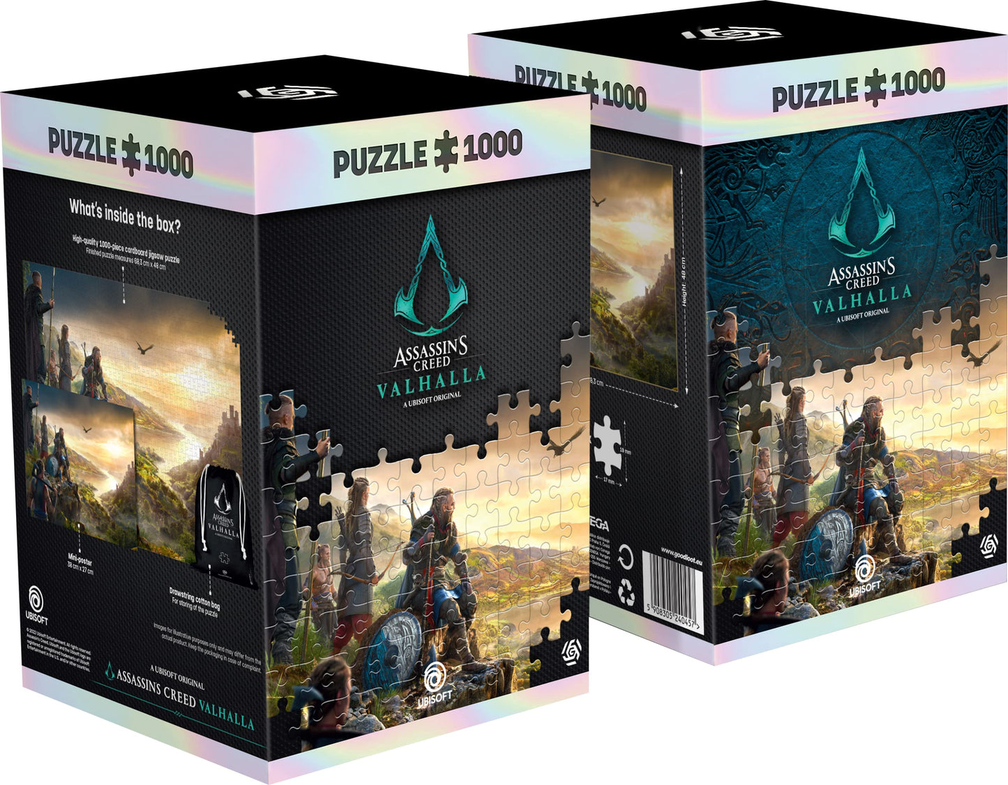 Good Loot Assassins Creed Valhalla Vista Of England Puzzles Premium Box Sack Poster Computer Game Puzzles For Teenagers And Adul