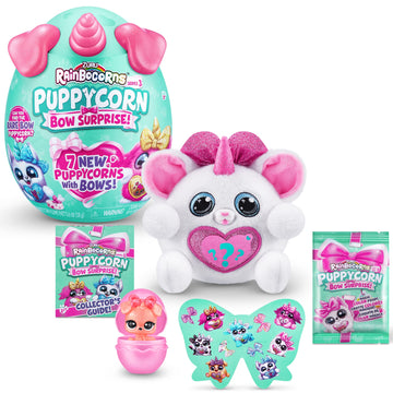 Rainbocorns Puppycorn Surprise Series 3 (Chihuahua) By Zuru, Collectible Plush Stuffed Animal, Surprise Egg, Sticker Pack, Slime, Dog Plush, Ages 3+ For Girls, Children