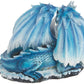 Stealstreet Ss-G-71533 Light Blue Dragon Mom With White Baby Statue Figurine, 7'