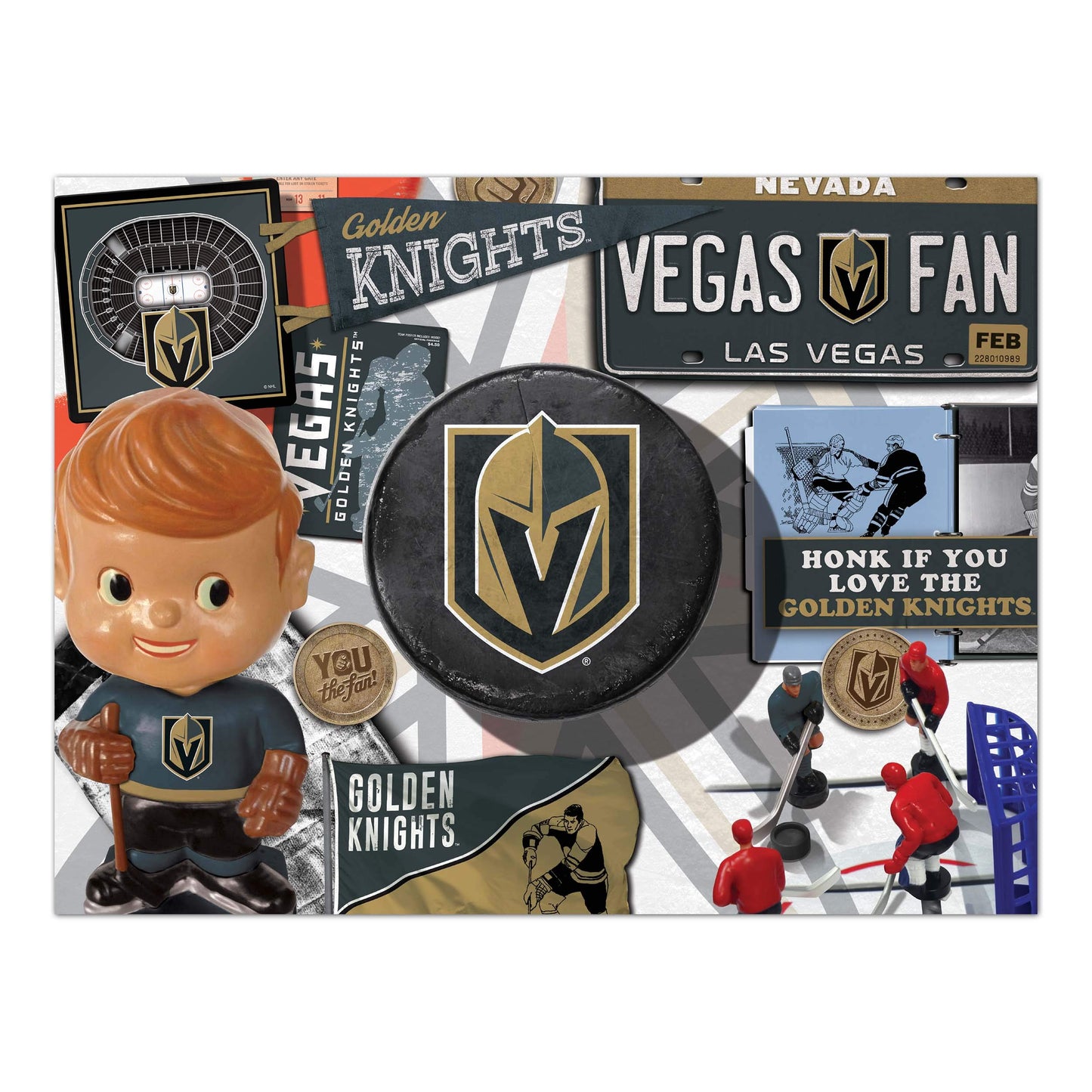 Youthefan Nhl Vegas Golden Knights Retro Series 500Pc Puzzle