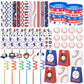 Erweicet Baseball Party Favors Set 72 PCS Baseball Slap Straws Silicone Bracelets Tattoo Stickers Mini Bouncy Balls Toy for Good