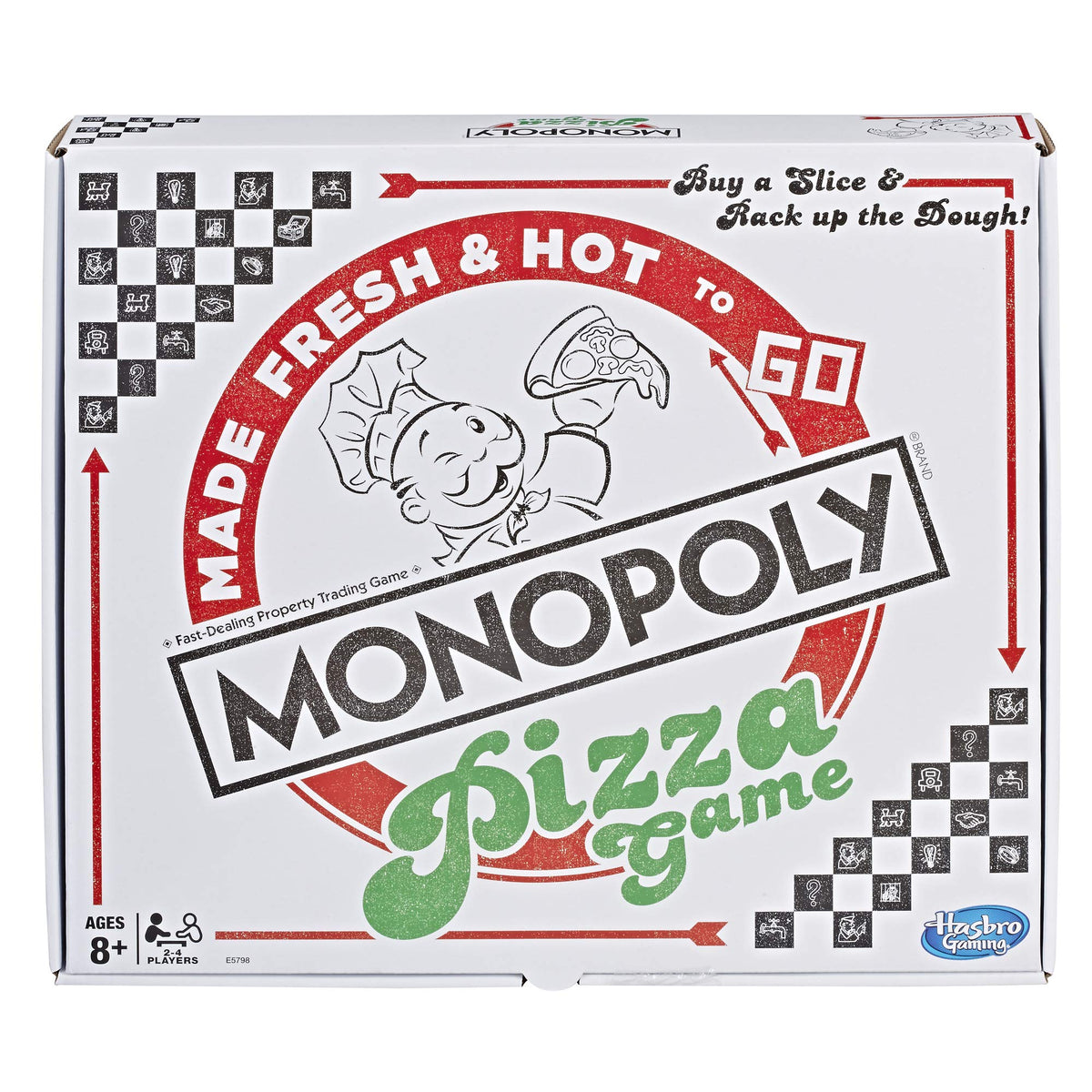 Monopoly Pizza Board Game For Kids Ages 8 & Up