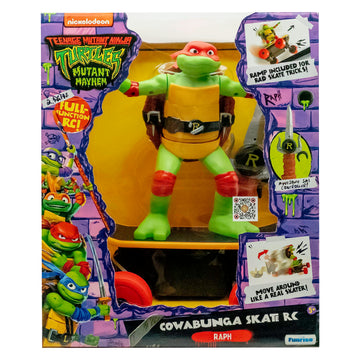 Teenage Mutant Ninja Turtles Raphael Cowabunga Skate Rc - Imitates Real Skate Tricks - 2.4 Ghz Remote Control - Ages 3+