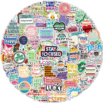 Benresive 300 Pcs Inspirational Stickers For Adults, Motivational Water Bottle Stickers, Positive Affirmation Mental Health Stickers, Scrapbook Vision Board Encouraging Stickers For Kids Adults