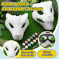Seenelling 2 Pcs Hard Plastic Dinosaur Mask with Paints Blank DIY Dino Mask for Christmas Halloween Mask Costume Gift