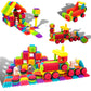Picasso Toys Ptb151 151Pcs Hedgehog Block Block Stem Building Tiles Truck Theme Set Learning Playset Stem Toy Set Educational Ki