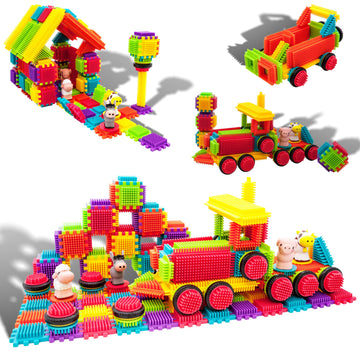Picasso Toys Ptb151 151Pcs Hedgehog Block Block Stem Building Tiles Truck Theme Set Learning Playset Stem Toy Set Educational Ki