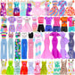 15 Set Doll Clothes For 11.5 Inch Doll Include 1 Fairy Dress 1 Long Dress 2 Sequins Dresses 6 Outfits Tops And Pant/Short/Skirts 6 Fashion Dresses For 11.5 Inch Fashion Dolls