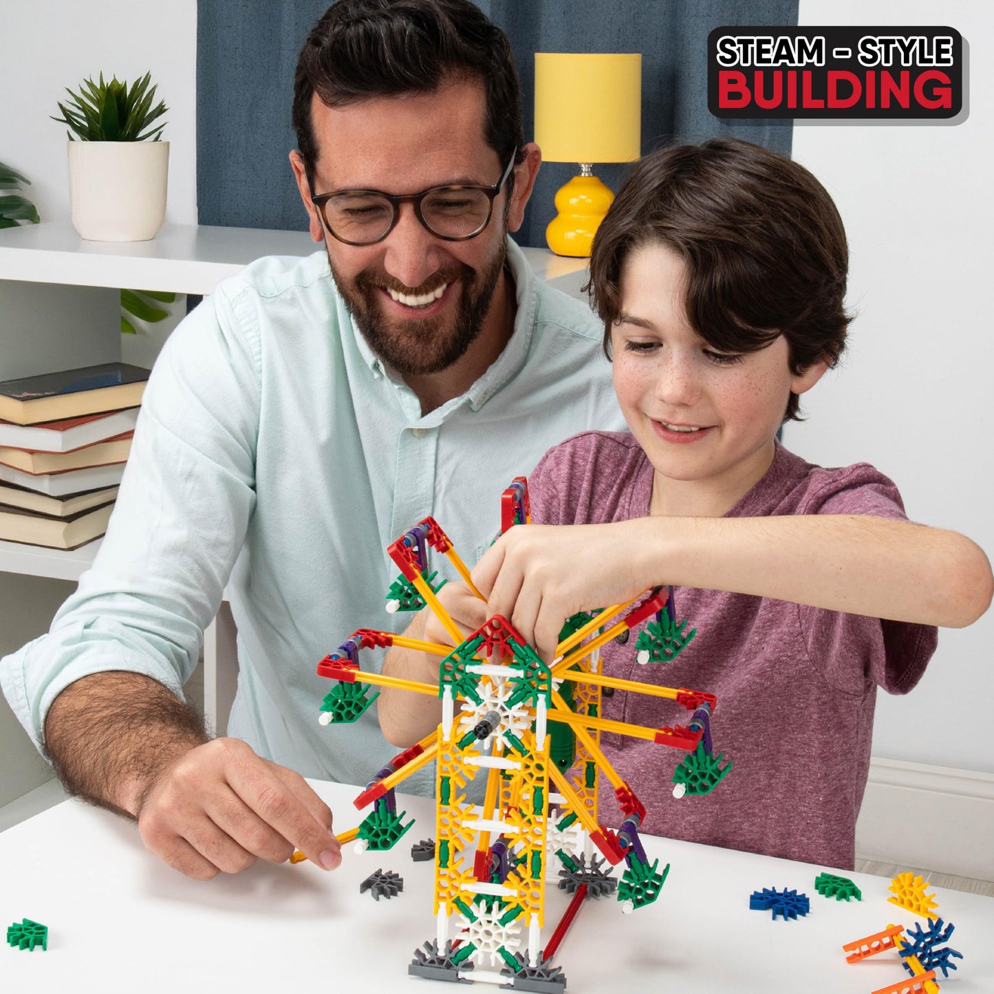 K'NEX Power & Play Motorized Set, 529 Pieces, STEM Building Toy, Multicolor, Ages 7+