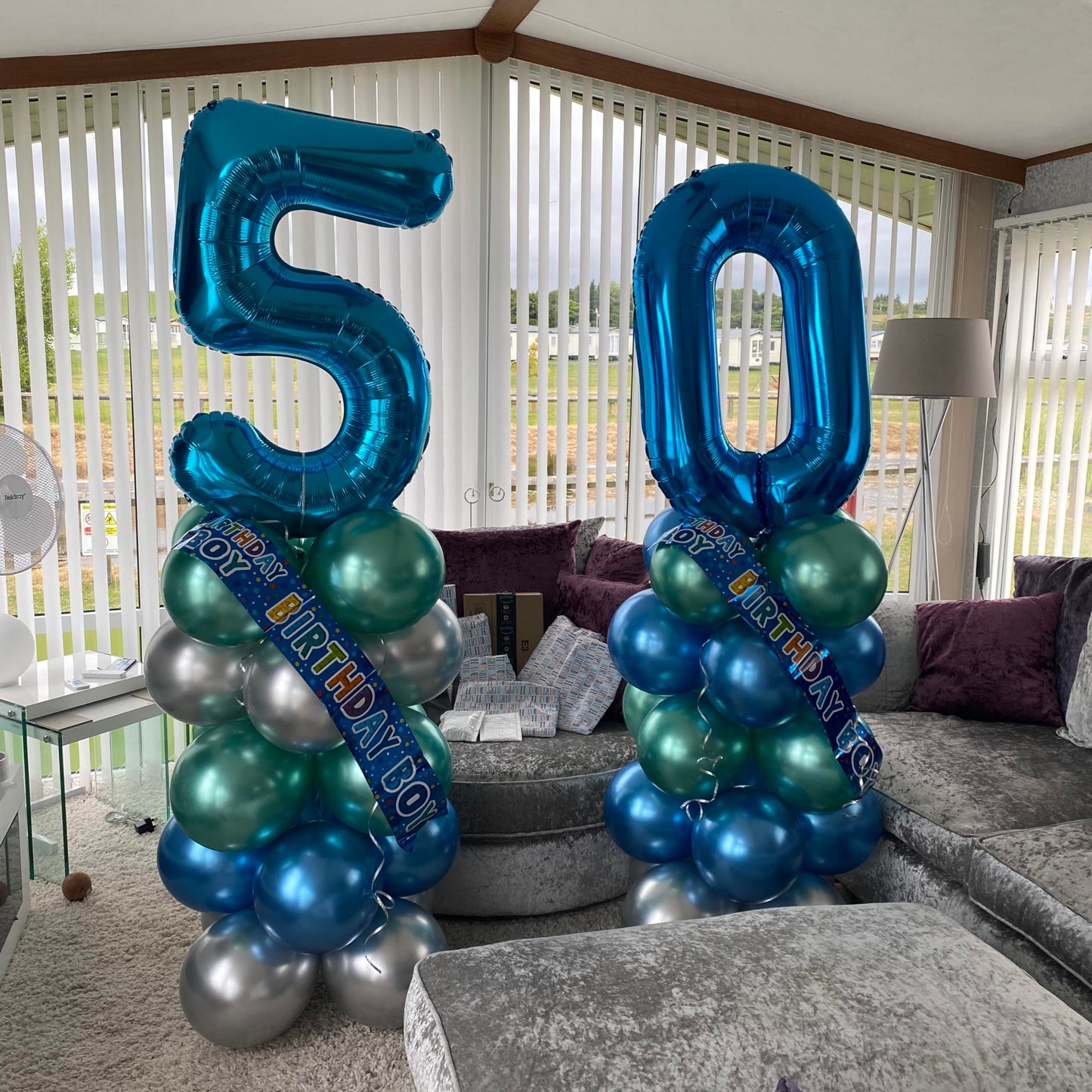 Paticool 40 Inch Blue Number Balloon 1, Large Number Foil Balloons Mylar For Girl Boy Birthday Party Celebration Decorations Sup