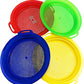Matty'S Toy Stop Sand Sifter Sieves For Sand & Beach (Red, Blue, Yellow & Green) Complete Gift Set Bundle - 4 Pack (8.75'' X 9.7